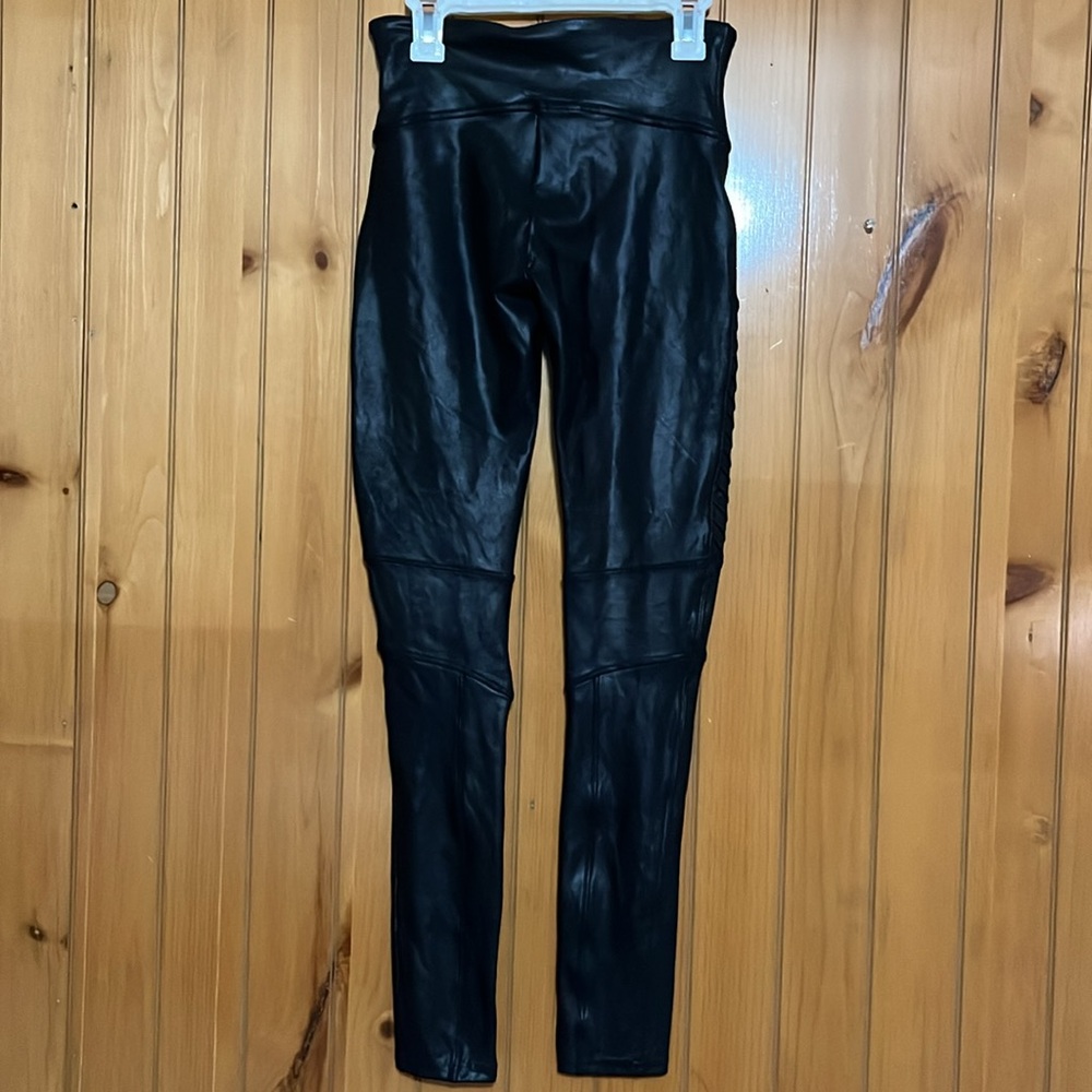 SPANX Moto Faux Leather Leggings - Picture 6 of 9
